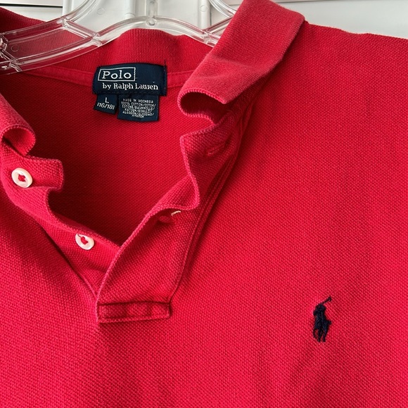 Polo by Ralph Lauren boys polo shirt. Red. Size large. - Picture 2 of 3